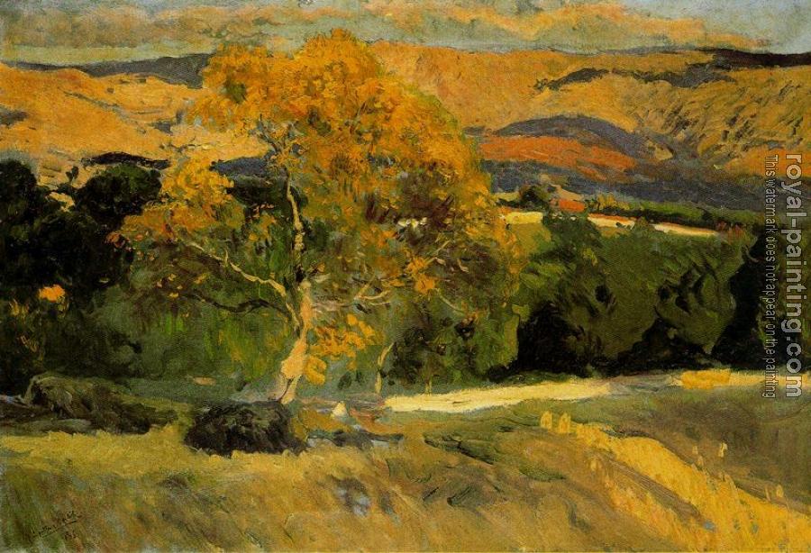 Joaquin Sorolla Y Bastida : Yellow tree, The Farm